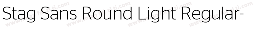 Stag Sans Round Light Regular字体转换